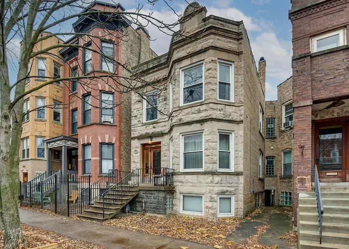 Ferienhaus 1 Mi To Wrigley! Quintessential Chi-town Greystone *